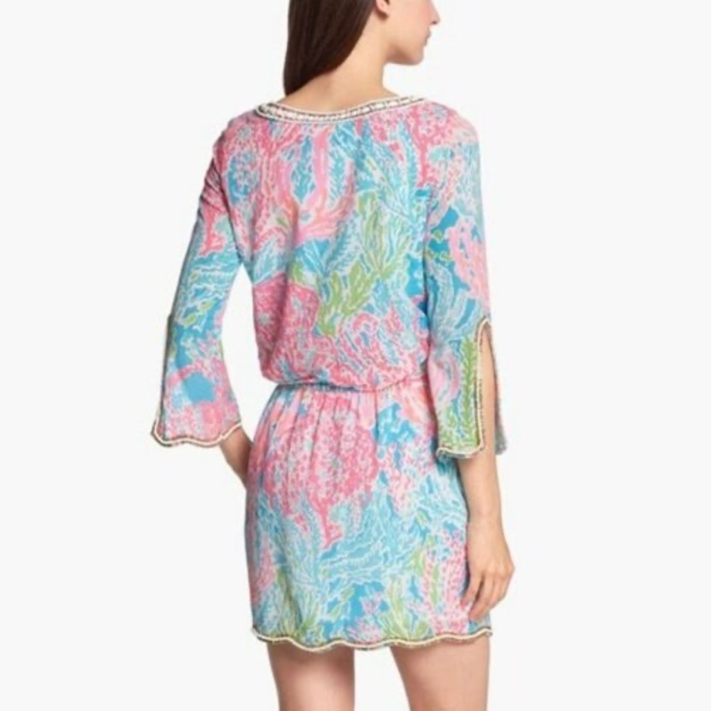 Lilly Pulitzer Delisa Dress Let's Cha Cha Embellished Women’s Sz‎ M - Picture 2 of 13